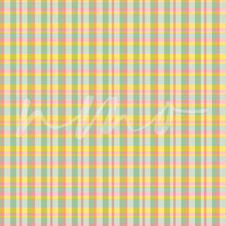 CLASSIC YELLOW EASTER PLAID OPAQUE VINYL