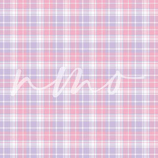 PINK LILAC EASTER PLAID OPAQUE VINYL