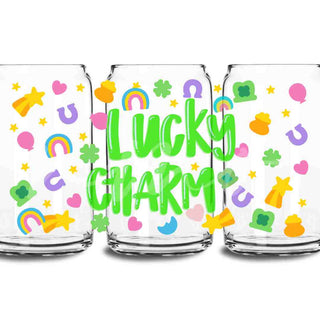 LUCKY CHARMS UV DTF TRANSFER GLASS CAN WRAP
